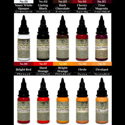 Mario Barth Gold Label Intenze tattoo ink sets