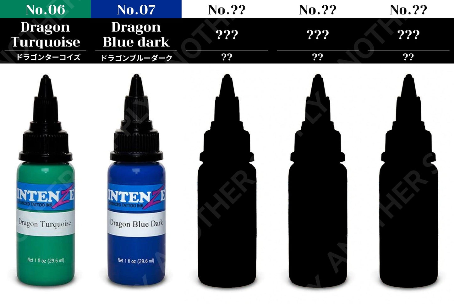 Dragon Color Tattoo Ink Set