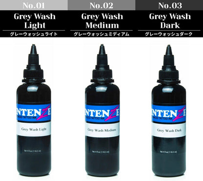 Intenze Grey Wash Tattoo Ink Kit 4oz