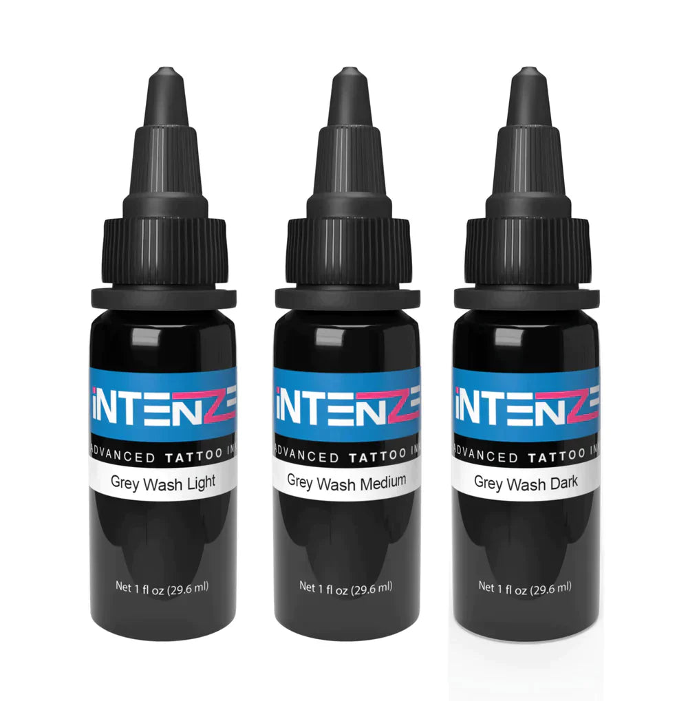 Intenze Grey Wash Tattoo Ink Kit 4oz
